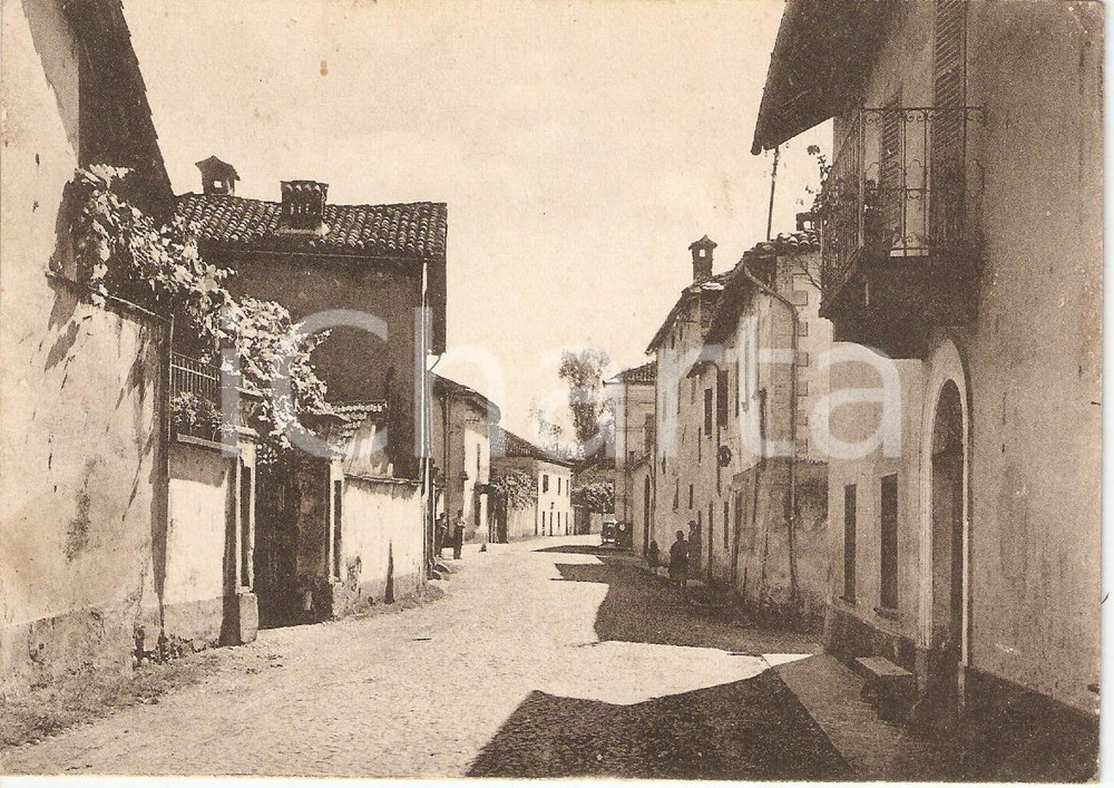 Cartolina originale da collezione 1940 ca MONTANERA (CN) Via Roma *Cartolina FG NV 1