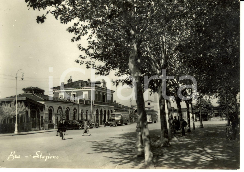Cartolina originale da collezione 1953 BRA (CN) Stazione *Cartolina postale FG VG 1