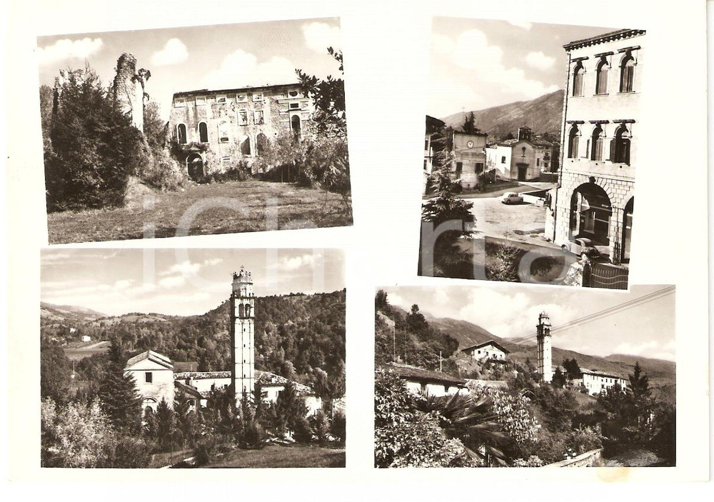 Cartolina originale da collezione 1965 POLCENIGO PN Panorama VEDUTINE Cartolina FG VG 1
