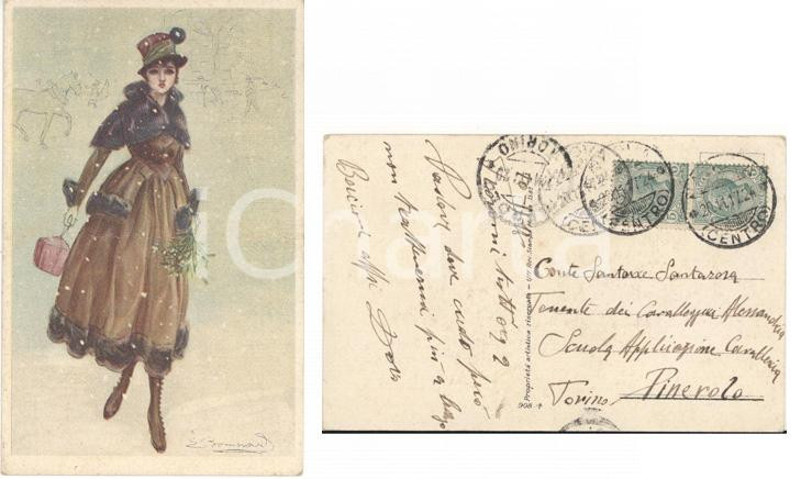 Autografo originale 1917 PADOVA Teodoro di SANTAROSA al fratello Santorre *AUTOGRAFO Ill. BOMPAD 1