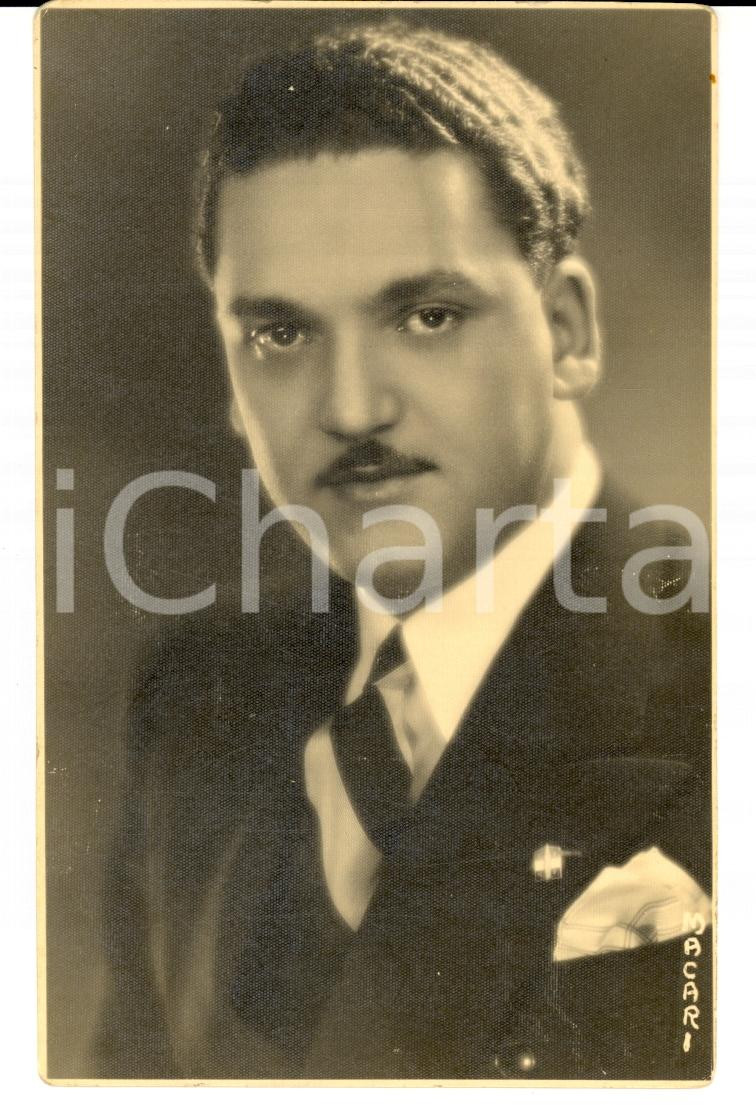 Fotografia d epoca originale 1935 FIUME Croazia Ritratto di Piero TRAVERSO Foto MACARI 1