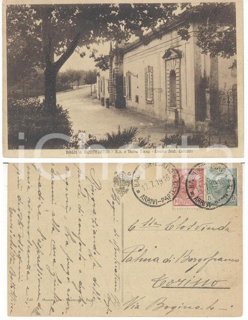 Cartolina originale da collezione 1919 MONTECATINI TERME Bagni TETTUCCIO Cartolina Enrichetta BOTTO MICCA FP VG 1