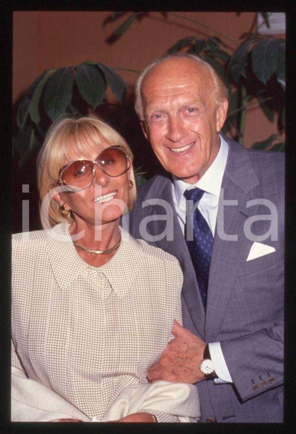 Fotografia d epoca originale 1998 Festival SANREMO Raimondo VIANELLO Sandra MONDAINI 35 mm vintage slide 31 1