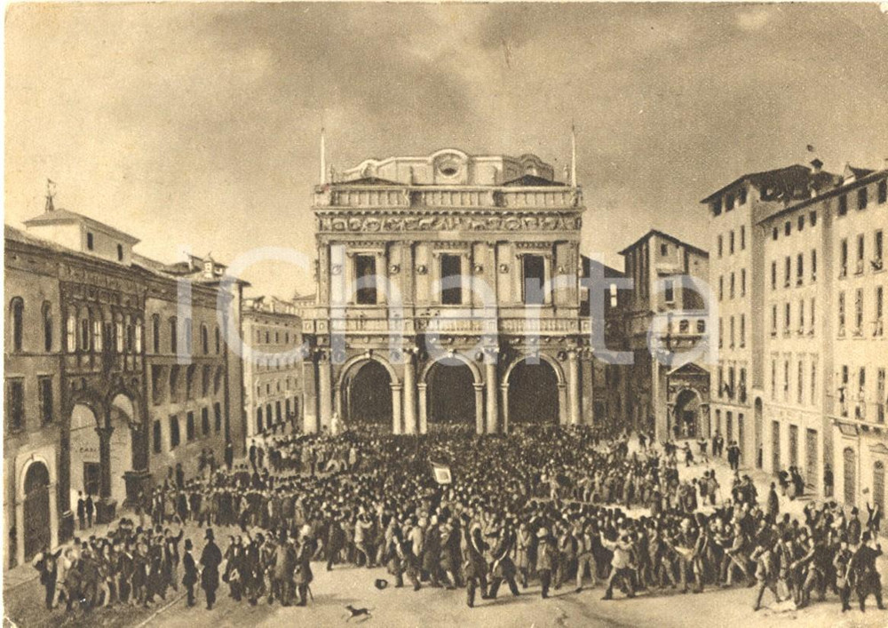 Cartolina originale da collezione 1948 ca BRESCIA Comitato per il CENTENARIO X GIORNATE *Cartolina postale FG NV 1