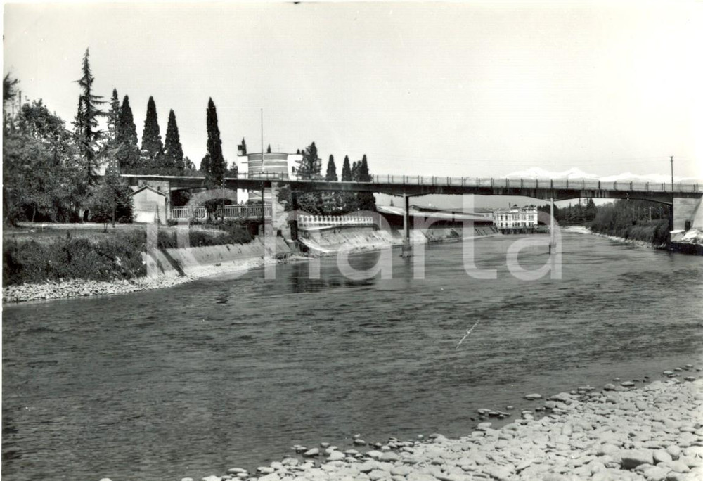 Cartolina originale da collezione 1960 ca CASSANO D'ADDA (MI) Centrale elettrica ENAL Linificio *Cartolina postale 1
