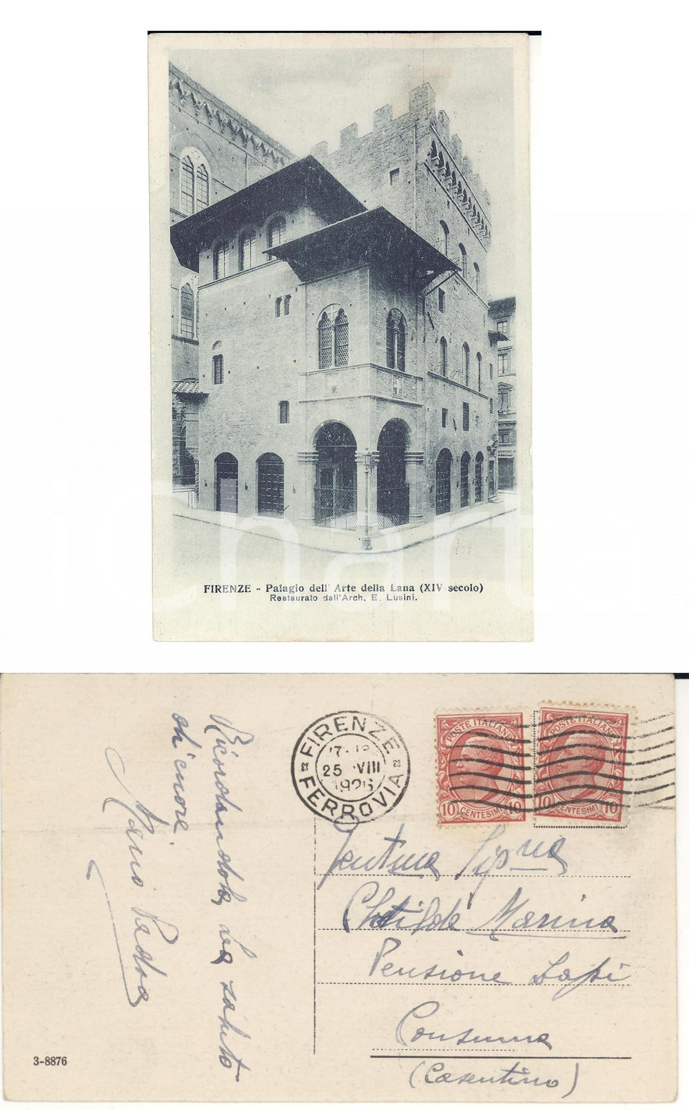 Autografo originale 1926 FIRENZE Arte della Lana *Autografo politico ebreo Mario PADOA FP VG 1