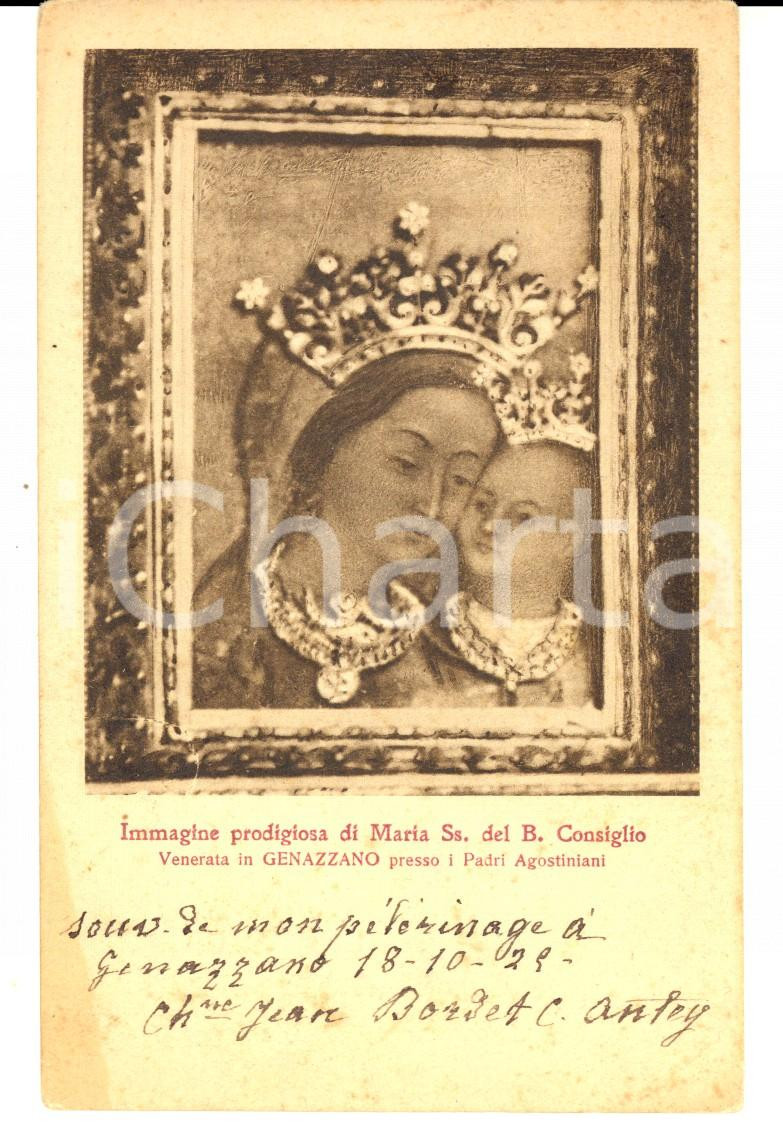 Fotografia d'epoca originale 1925 GENAZZANO Maria del Buon Consiglio - Pellegrinaggio Christine Jean BORDET 1