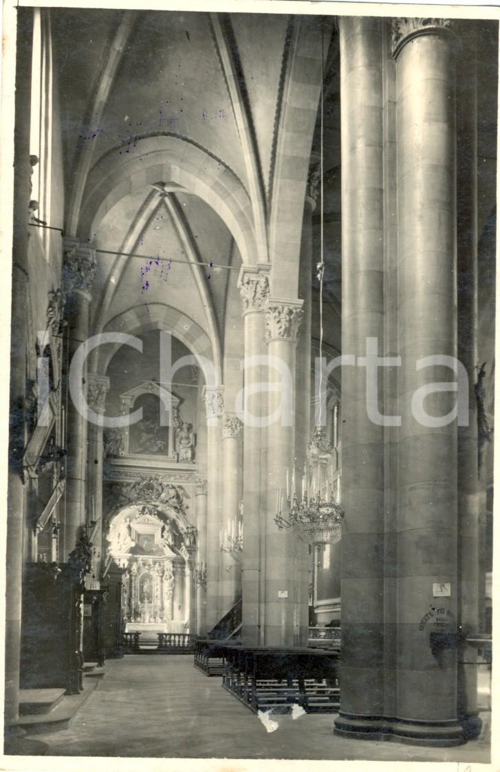 Fotografia d epoca originale 1930 ca CASALE MONFERRATO AL Interno chiesa di SAN DOMENICO Foto GRANDIS 1