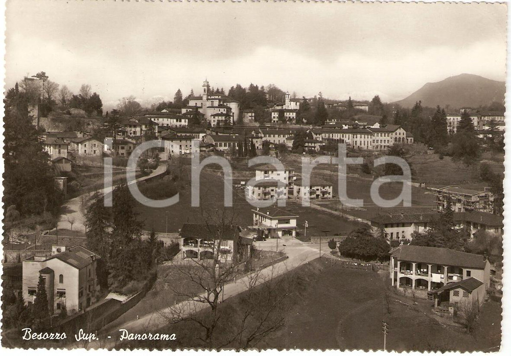 Cartolina originale da collezione 1958 BESOZZO SUPERIORE VA Scorcio Panoramico CARTOLINA FG VG 1