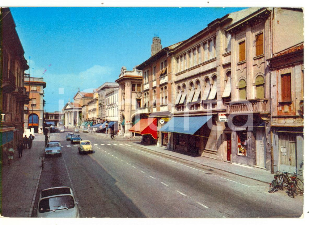 Cartolina originale da collezione 1970 SAN DONA  DI PIAVE VE Corso TRENTIN Cartolina all editore Mario GASTALDI 1