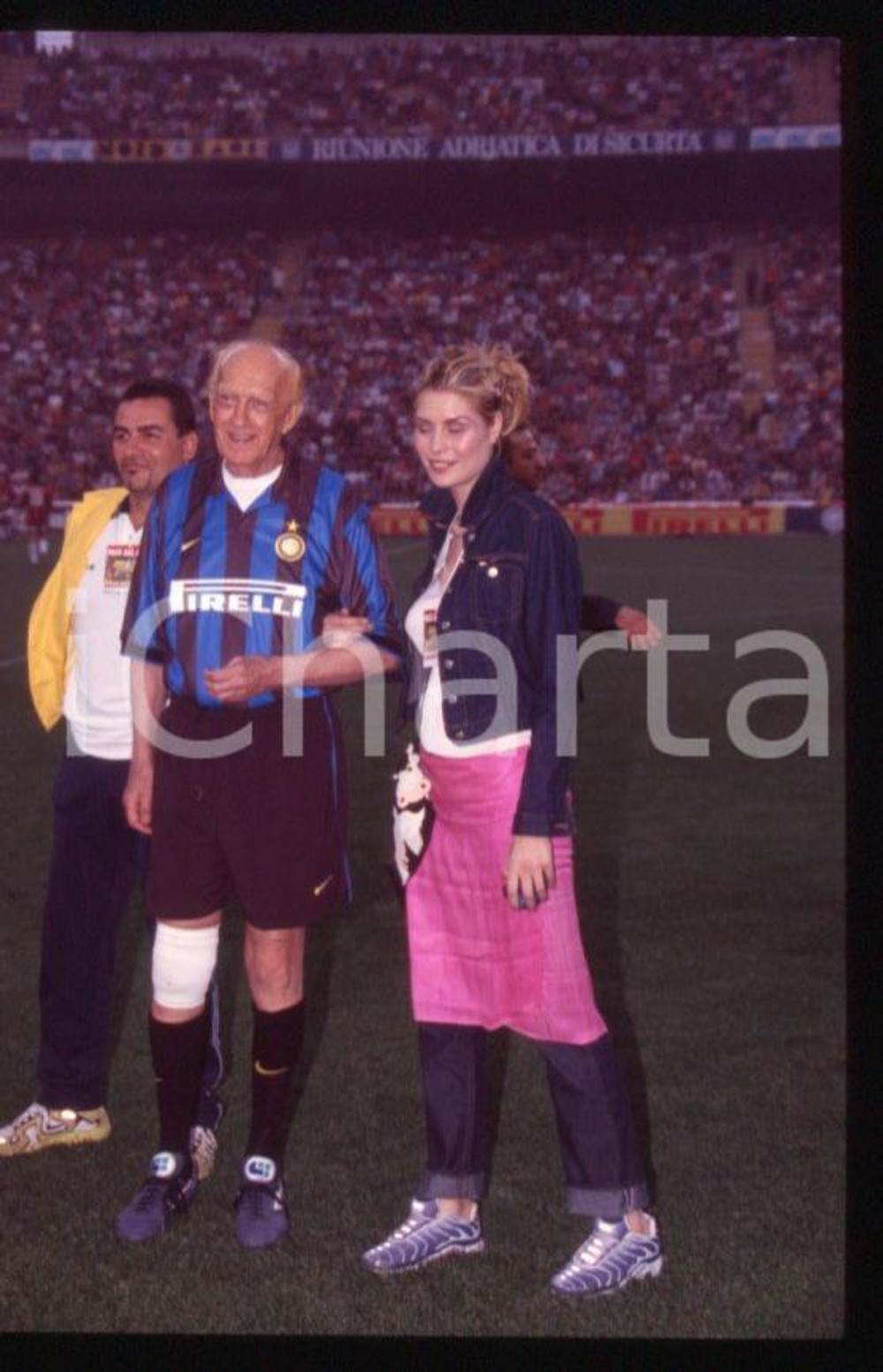 Raimondo VIANELLO Elenoire CASALEGNO CALCIO INTER 2000 ca *35 mm vintage slide 5