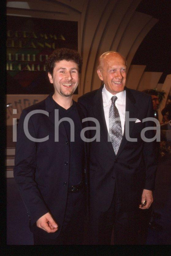 Fotografia d epoca originale Raimondo VIANELLO Fabio FAZIO  Premio TV 1998 35 mm vintage slide 5 1