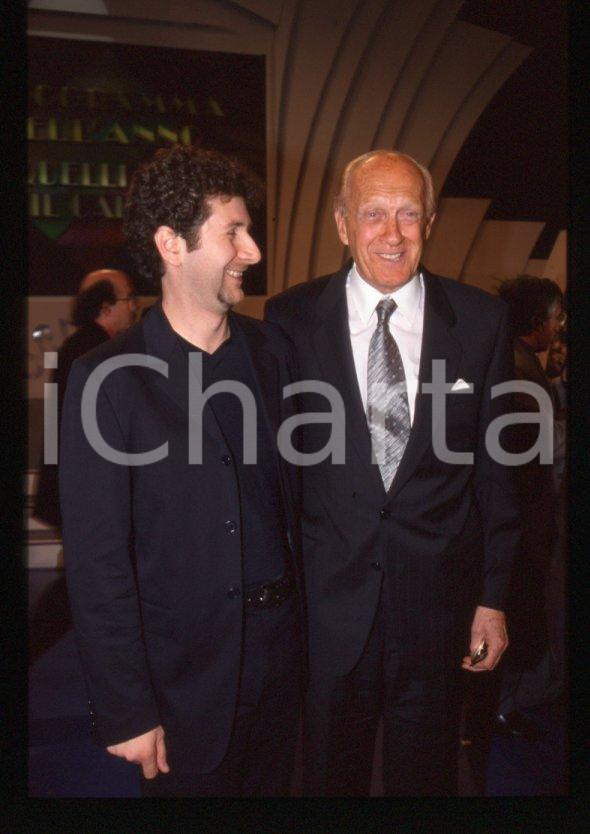 Fotografia d epoca originale Raimondo VIANELLO Fabio FAZIO  Premio TV 1998 35 mm vintage slide 7 1