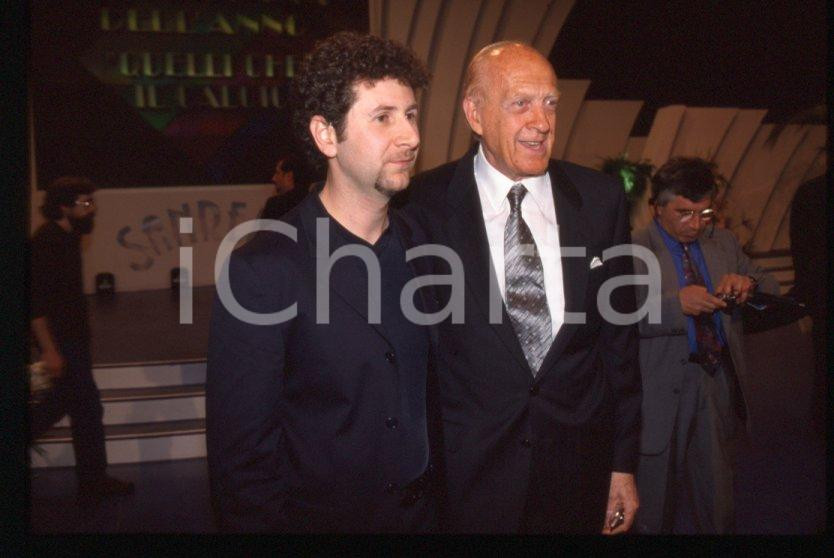 Fotografia d epoca originale Raimondo VIANELLO Fabio FAZIO  Premio TV 1998 35 mm vintage slide 9 1