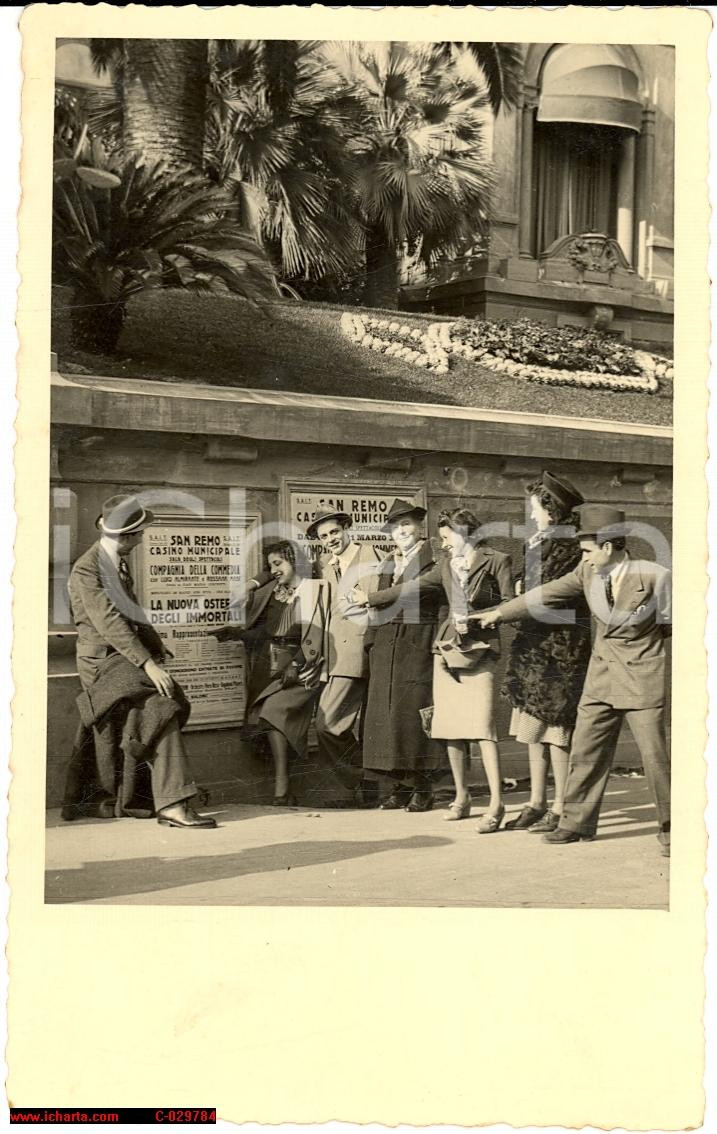 Fotografia d epoca originale 1930 Luigi Almirante e Rosanna Masi a SANREMO 1