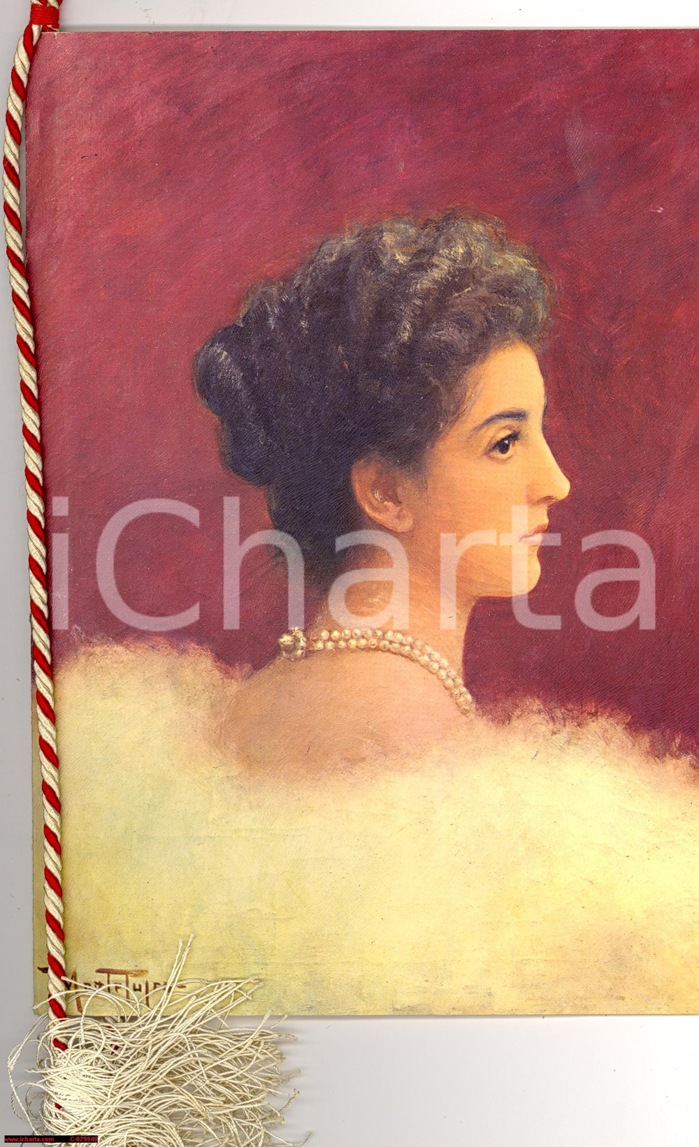 Oggetto da collezione cartaceo 1974 UNIONE MONARCHICA ITALIANA Calendario Regina Elena 1