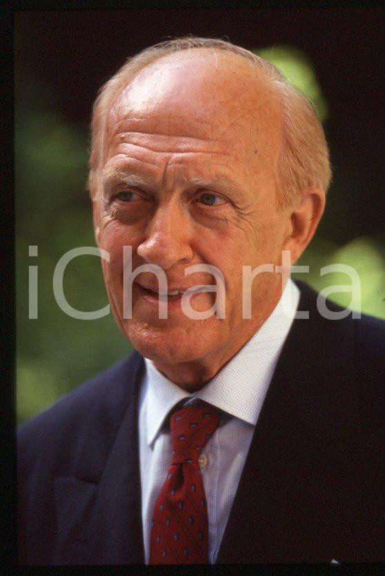 Fotografia d epoca originale Raimondo VIANELLO  Evento in villa  1995 ca 35 mm vintage slide 35 1