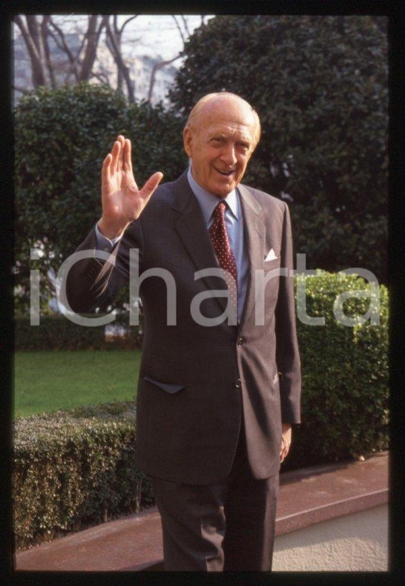 Fotografia d epoca originale Raimondo VIANELLO  Evento in villa  1995 ca 35 mm vintage slide 100 1