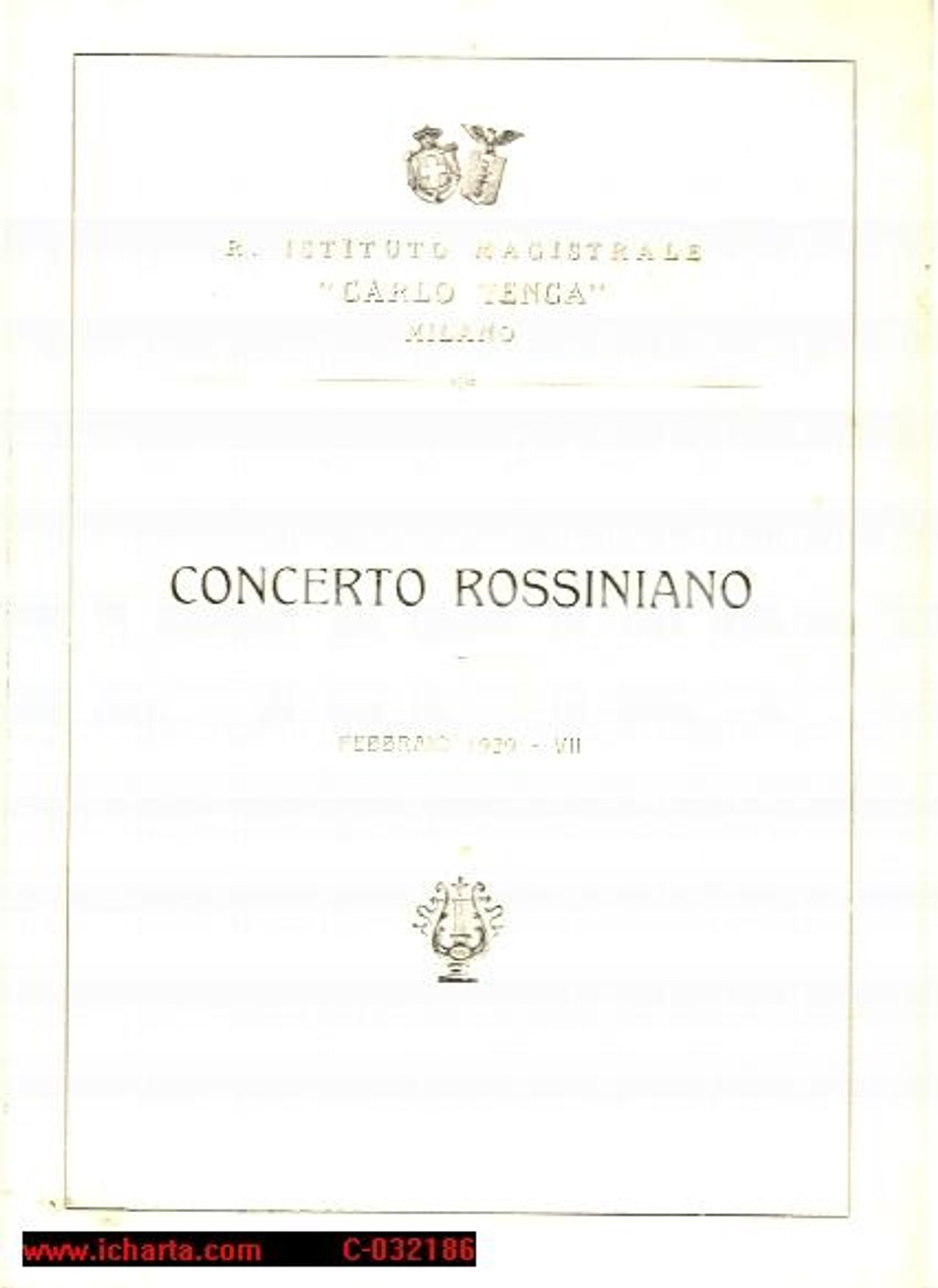 Documento originale, autentico 1929 ISTITUTO MAGISTRALE CARLO TENCA MILANO Invito 1