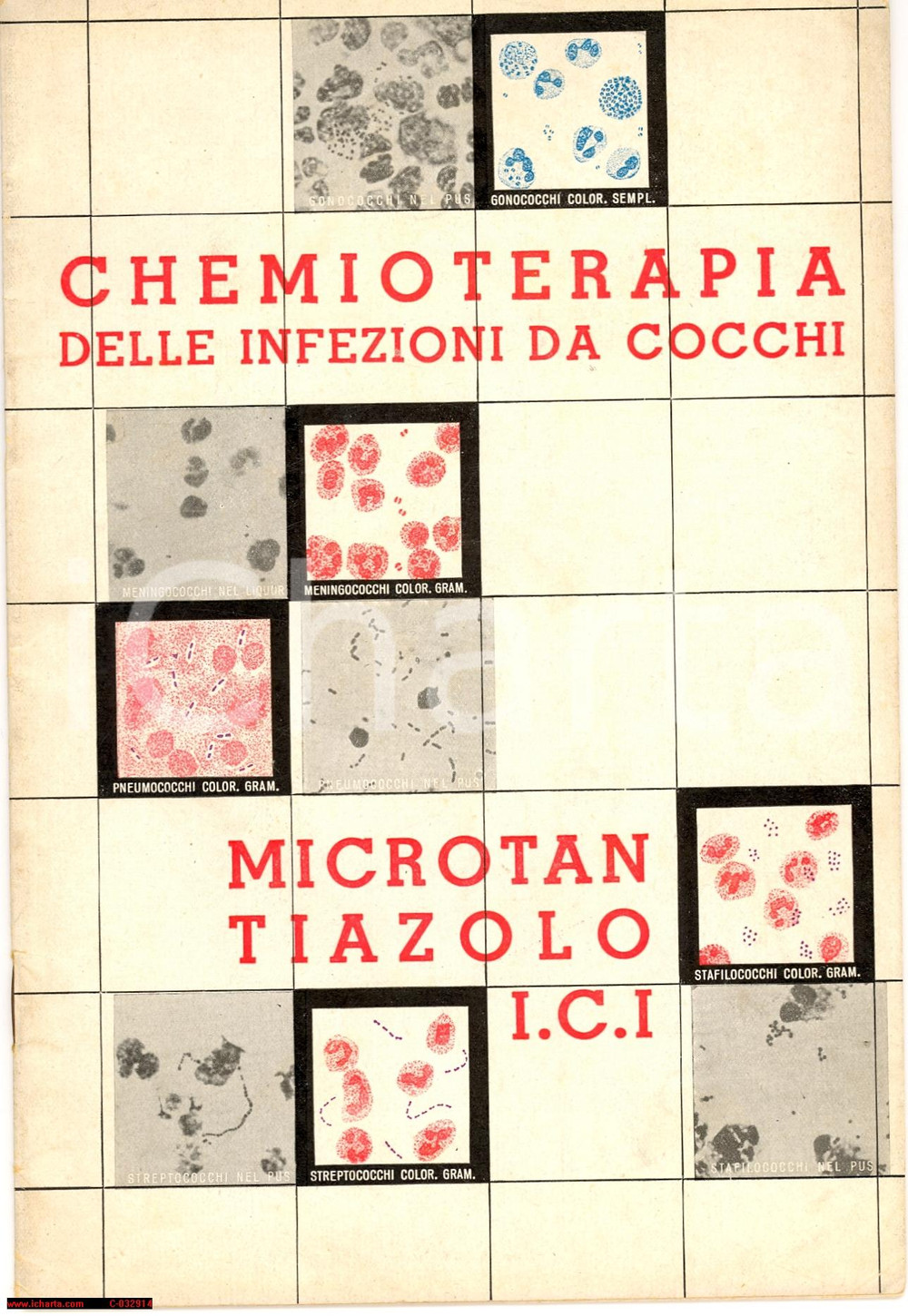 Oggetto da collezione cartaceo 1941 IST.CHEMIOTERAPICO ITAL. Chemioterapia cocchi 1