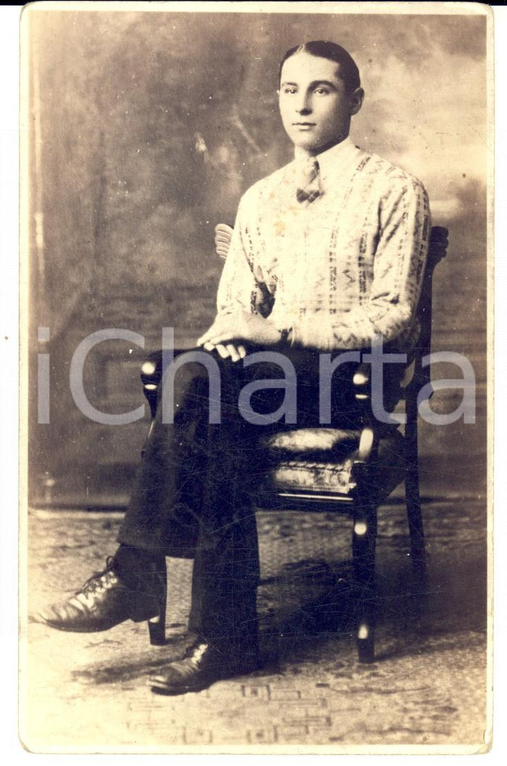 Fotografia d epoca originale 1920 ca ST CLAIRSVILLE OHIO, USA Ritratto di Frank NEGRI FERREN S Photo 1