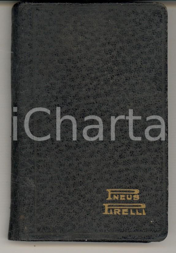 Oggetto da collezione cartaceo 1929 GOMME PIRELLI Agenda tascabile giornaliera 6x10 cm 1