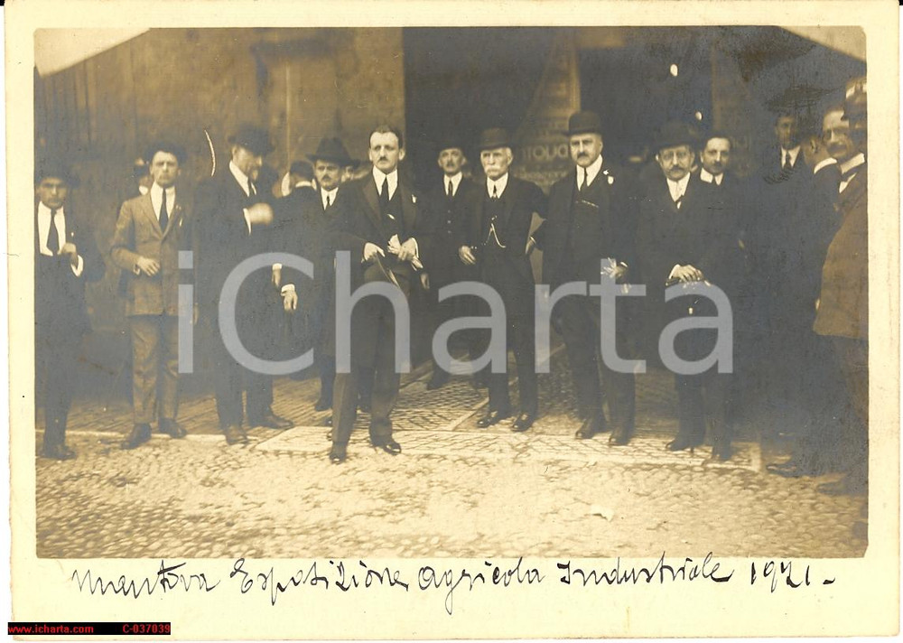 Fotografia d'epoca originale 1921 MANTOVA Esposizione agricola industriale FOTO 1