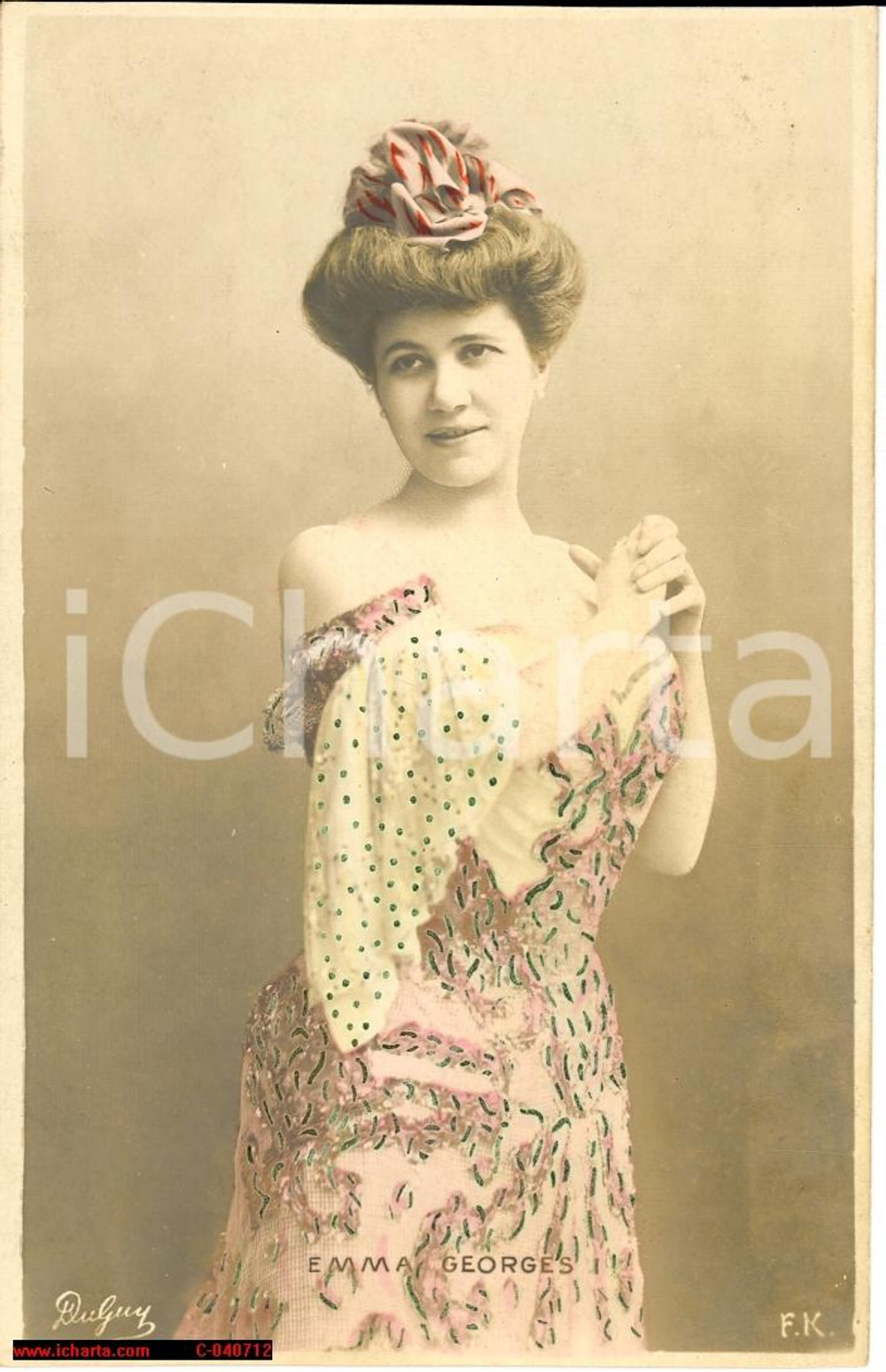 Cartolina originale da collezione 1920 Emma Georges, carte postale, actress 1