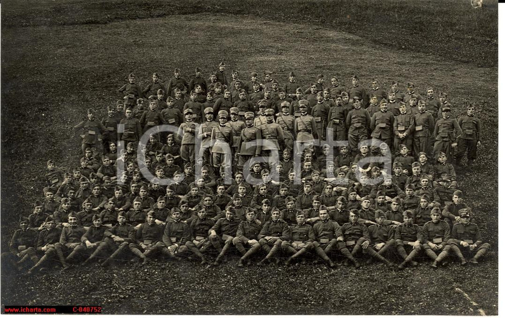 Cartolina originale da collezione 1927 STEIN Regio Esercito Foto campo addestramento reclute Giuseppe ZANNONI 1
