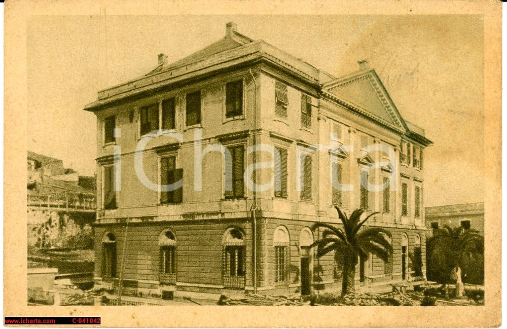 Cartolina originale da collezione 1930 SAMPIERDARENA Orfanotrofio Don Daste Palazzo Doria 1