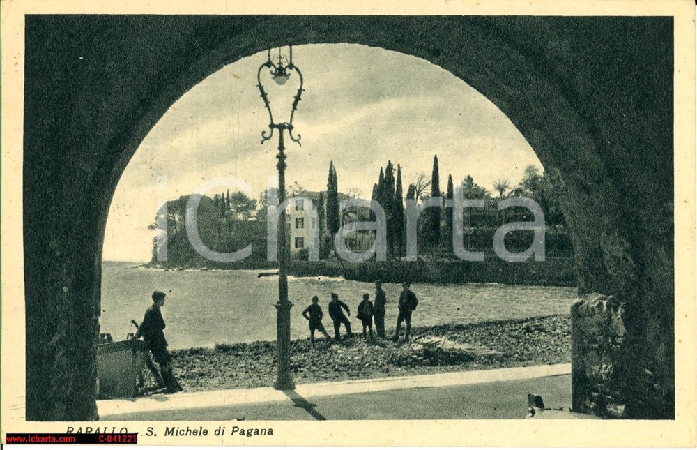 Cartolina originale da collezione 1939 RAPALLO (GE) S. Michele di PAGANA Animata FP VG 1
