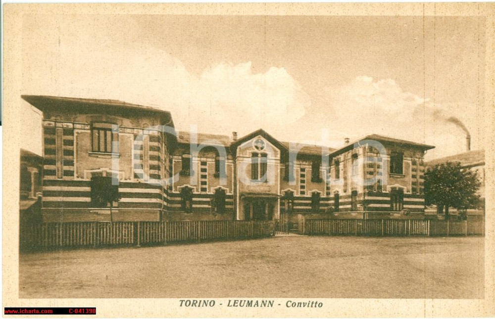Cartolina originale da collezione 1920 ca COLLEGNO TO Convitto operaie Villaggio LEUMANN 1