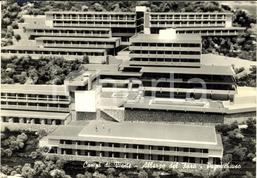 Cartolina originale da collezione 1965 VIESTE (FG) Albergo del Faro a PUGNOCHIUSO FG VG 1
