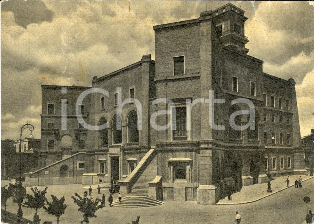 Cartolina originale da collezione 1950 ca FOGGIA Palazzo di cittÃ  in corso GARIBALDI FG 1