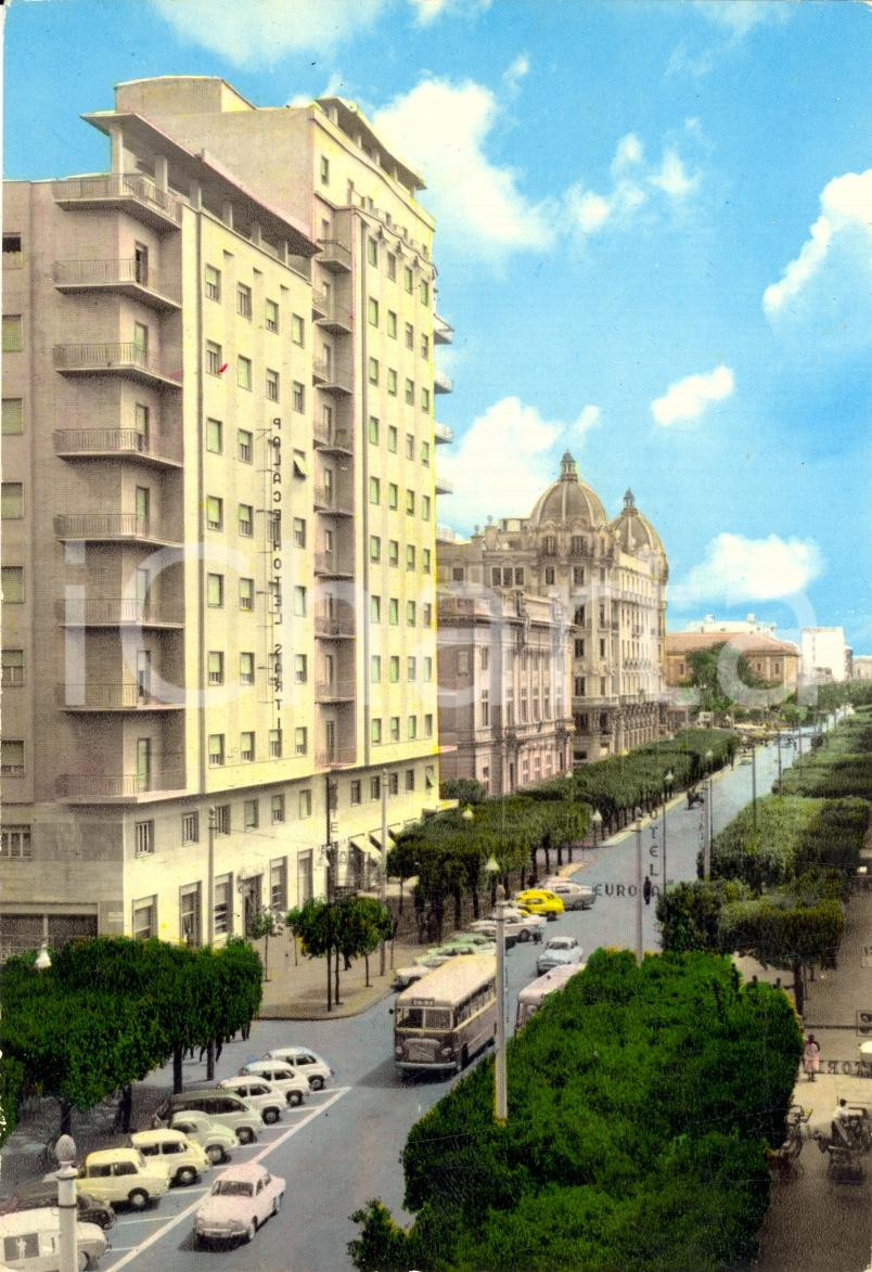 Cartolina originale da collezione 1962 FOGGIA Palace Hotel SARTI in viale XXIV Maggio FG 1
