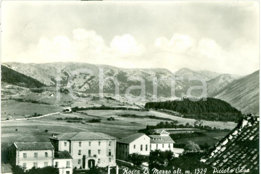 Cartolina originale da collezione 1964 ROCCA DI MEZZO AQ Veduta della Piccola Casa Divina Misericordia 1
