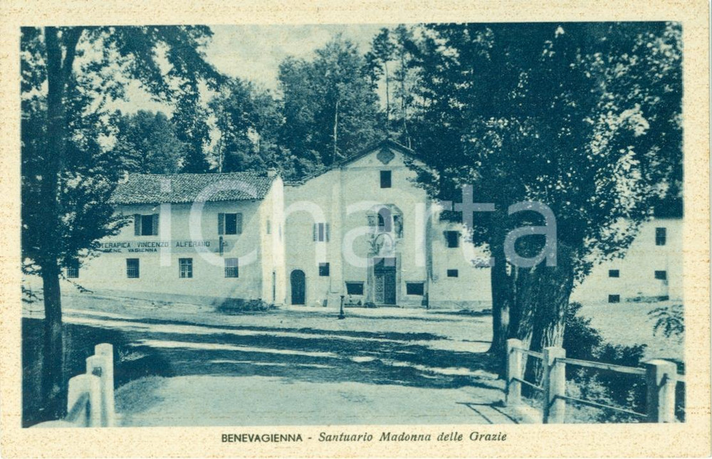 Cartolina originale da collezione 1942 BENE VAGIENNA CN Santuario MADONNA DELLE GRAZIE Cartolina FP NV 1