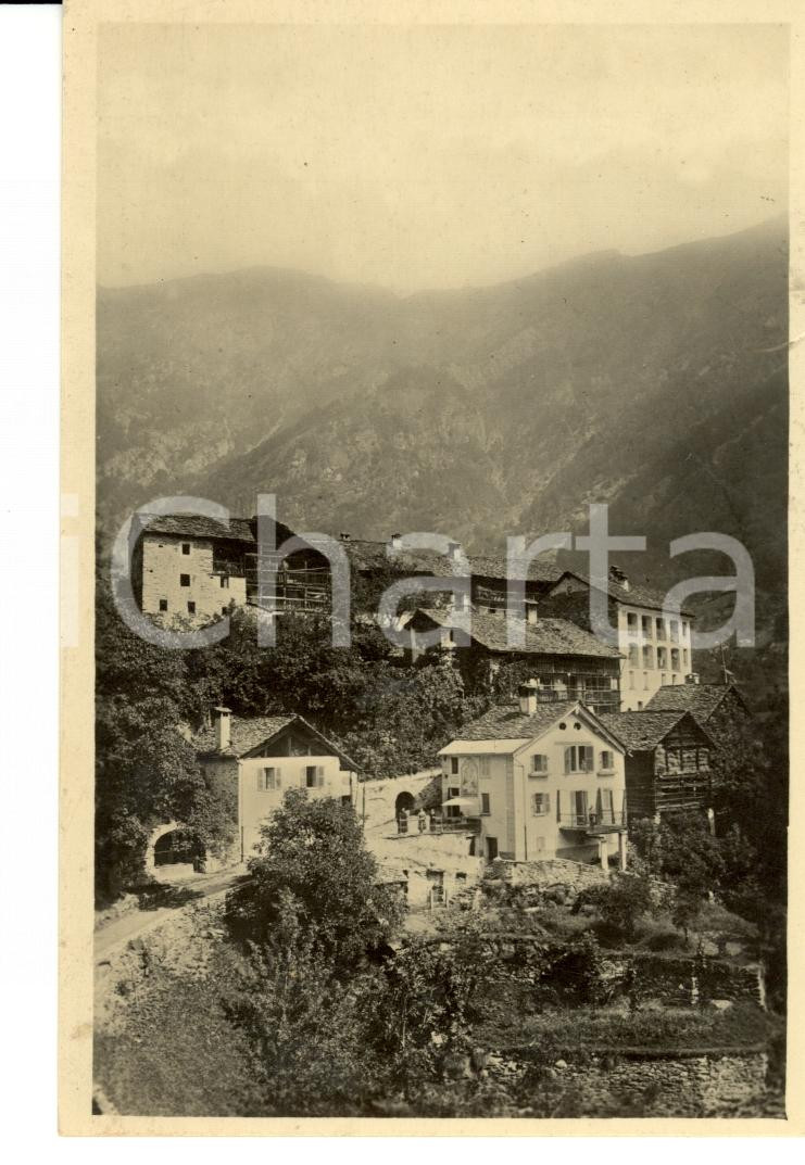Cartolina originale da collezione 1931 RUSA DI CAMPERTOGNO VC Panorama Cartolina FP VG 1