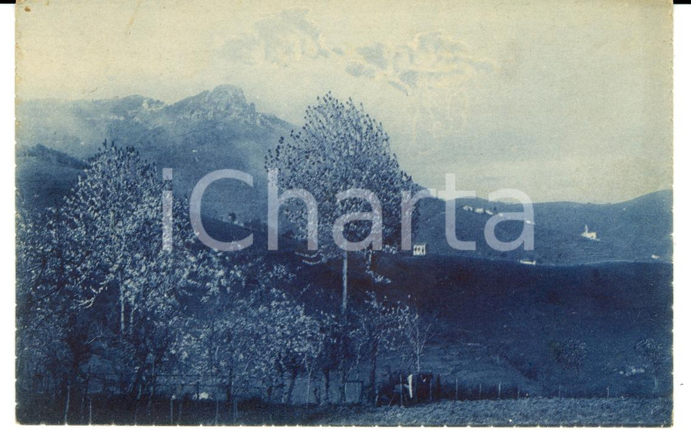 Cartolina originale da collezione 1920 VAL SERIANA Temporale a CORNAGERA e DOSSO DI AINO FP NV 1