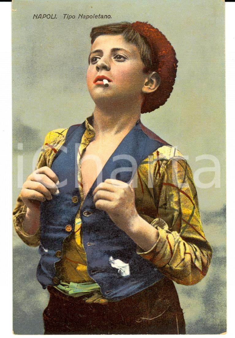 Cartolina originale da collezione 1930 ca NAPOLI COSTUMI Tipo napoletano Cartolina FP NV 1