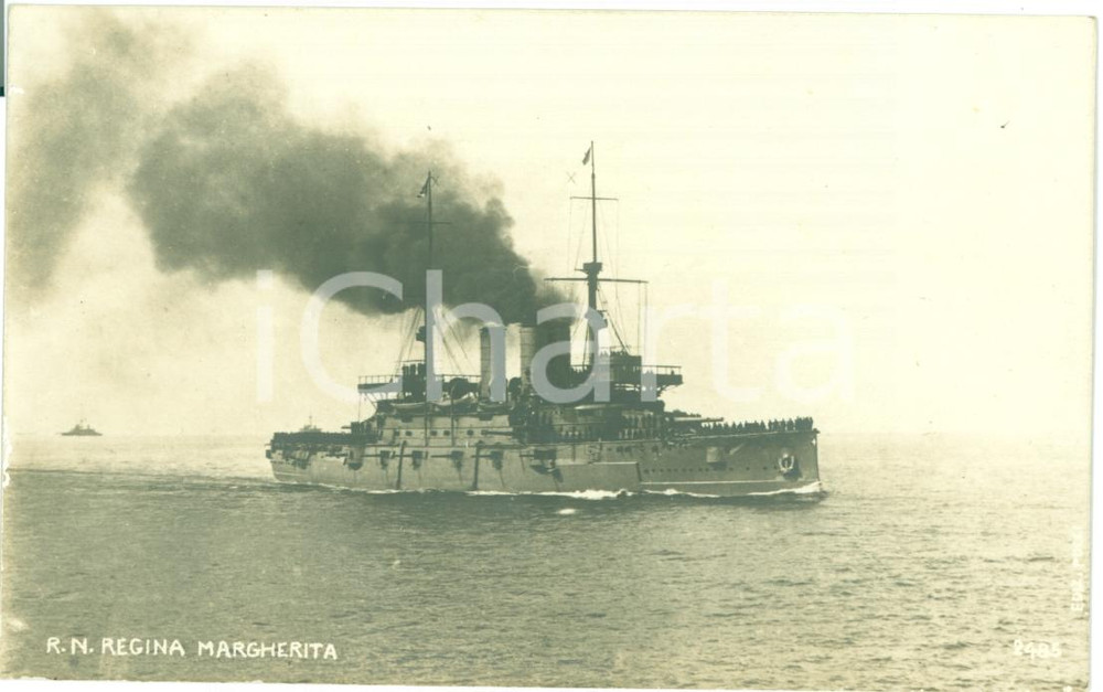 Cartolina originale da collezione 1915 ca MARINA ITALIANA Regia Nave REGINA MARGHERITA Cartolina FP NV 1
