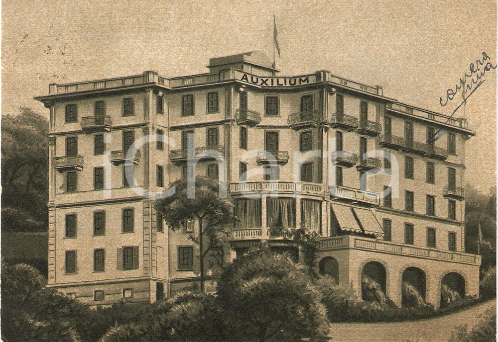 Cartolina originale da collezione 1954 RAPALLO (GE) Casa AUXILIUM Figlie Maria Opera SAN GIOVANNI BOSCO Illustrata 1