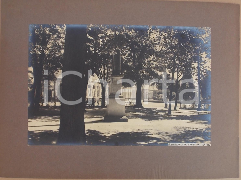 Fotografia d epoca originale 1940 ca TORINO Giardini in piazza STATUTO Foto ed. Guido COMETTO 1
