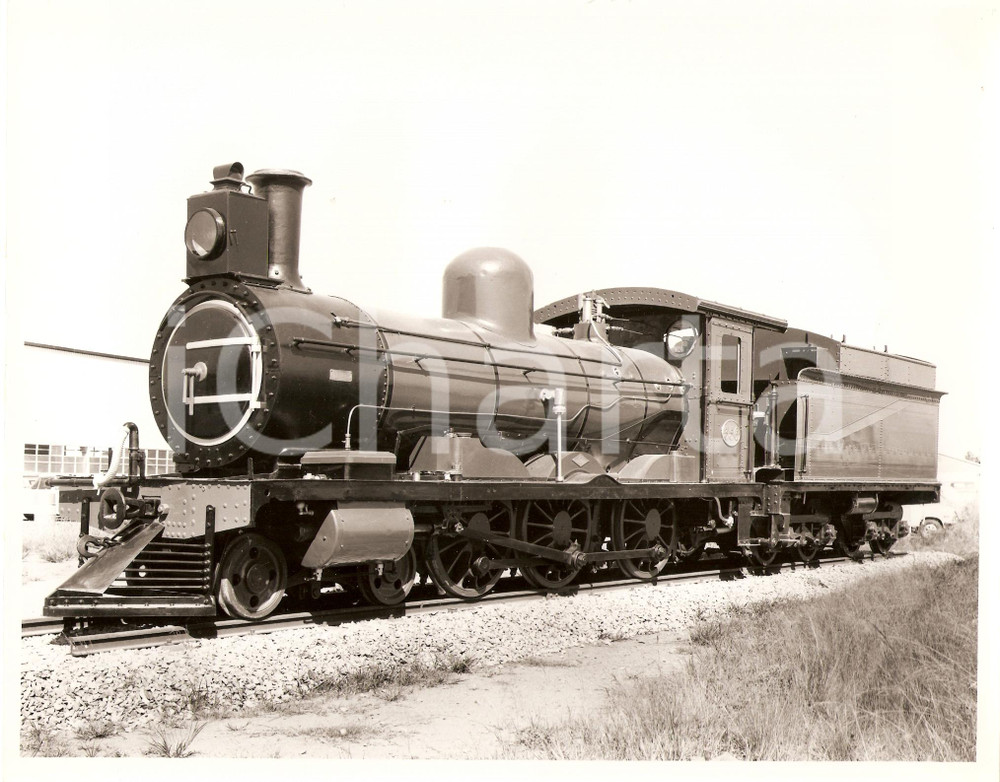 Fotografia d'epoca originale 1970 ca SOUTH AFRICA CGR Locomotiva a vapore Class 8 356 *Fotografia 1