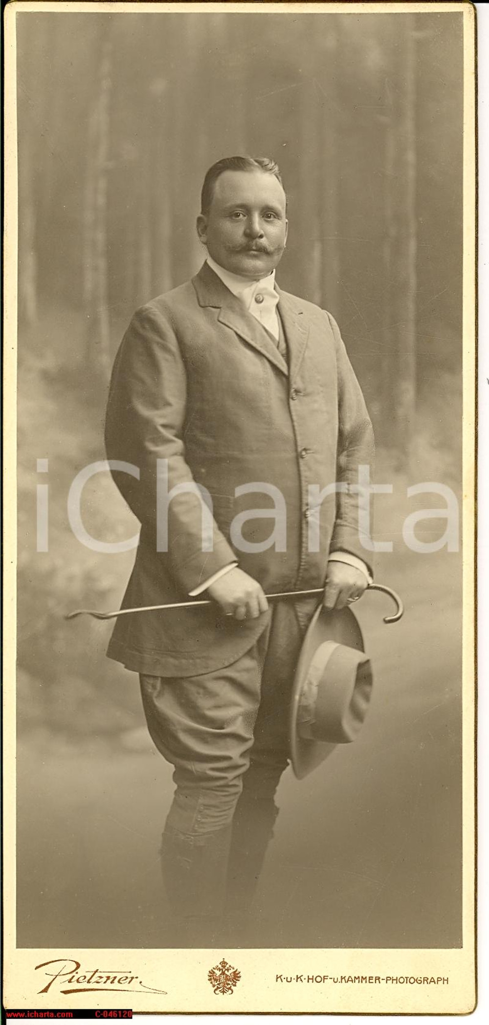 Fotografia d'epoca originale 1900 Alessandro SIGRAY DI SAN MARZANO Foto C. PIETZNER 1