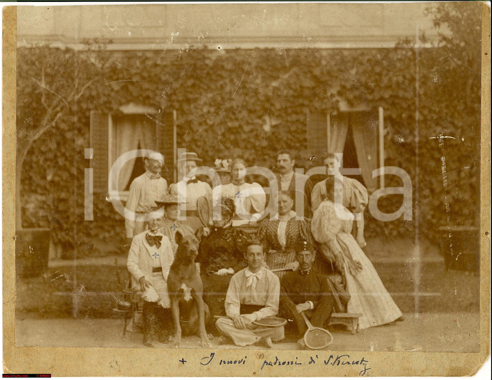 Fotografia d epoca originale 1880 TAPLANSZENTKERESZT Portrait owners SIGRAY Castle 1