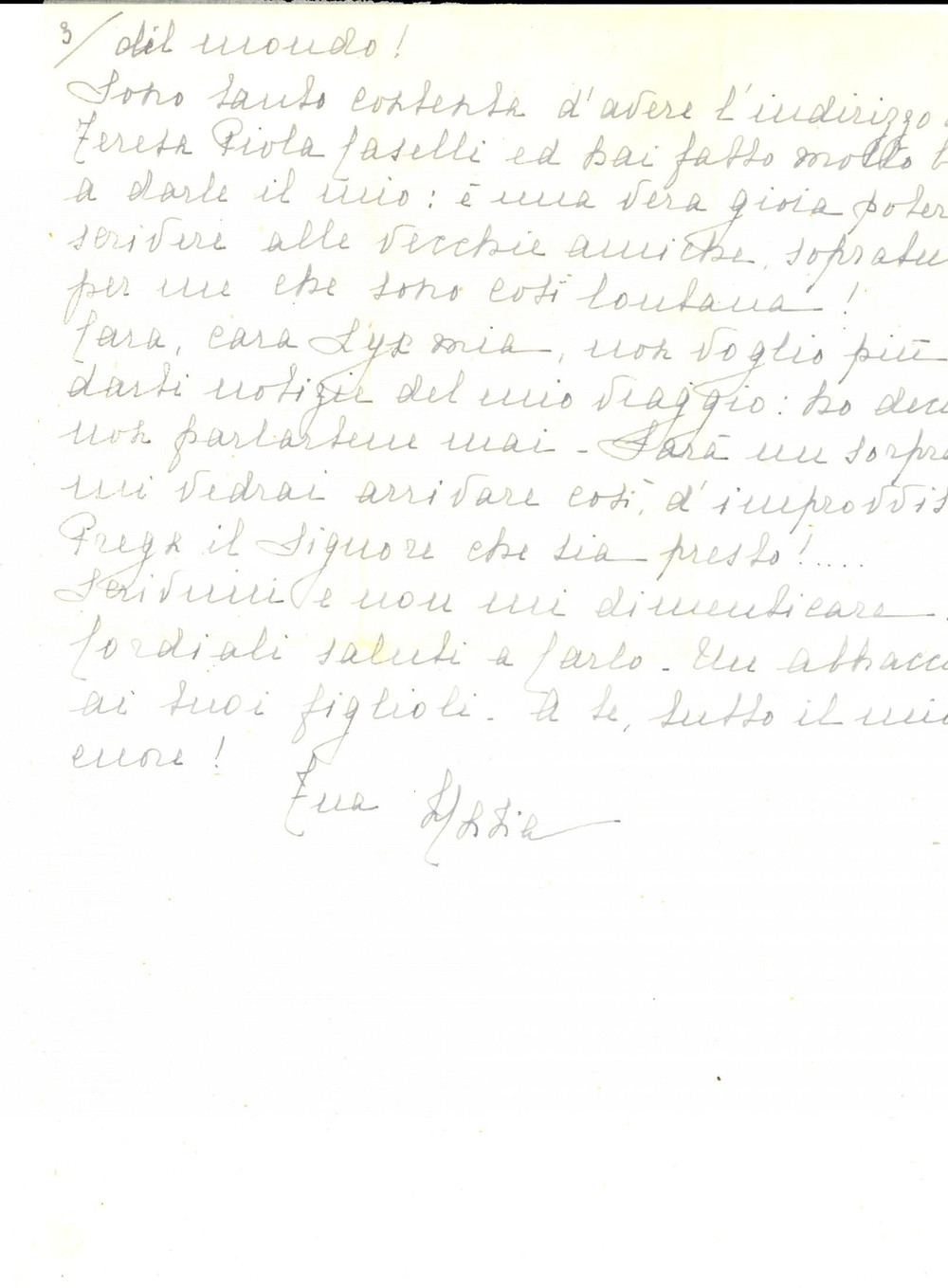 Manoscritto, lettera originale 1950 BUENOS AIRES Devo passare l estate in questo forno Maria CALAMARI BOSCH 1