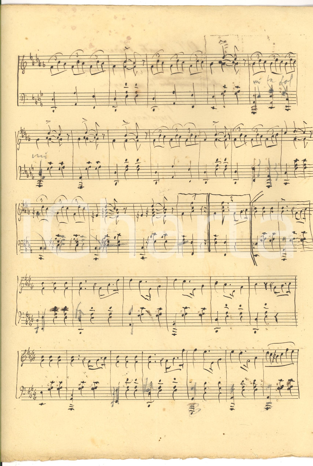 Oggetto da collezione cartaceo 1900 Spartito Giacomo MANTELLINO Mazurka per il padre 1