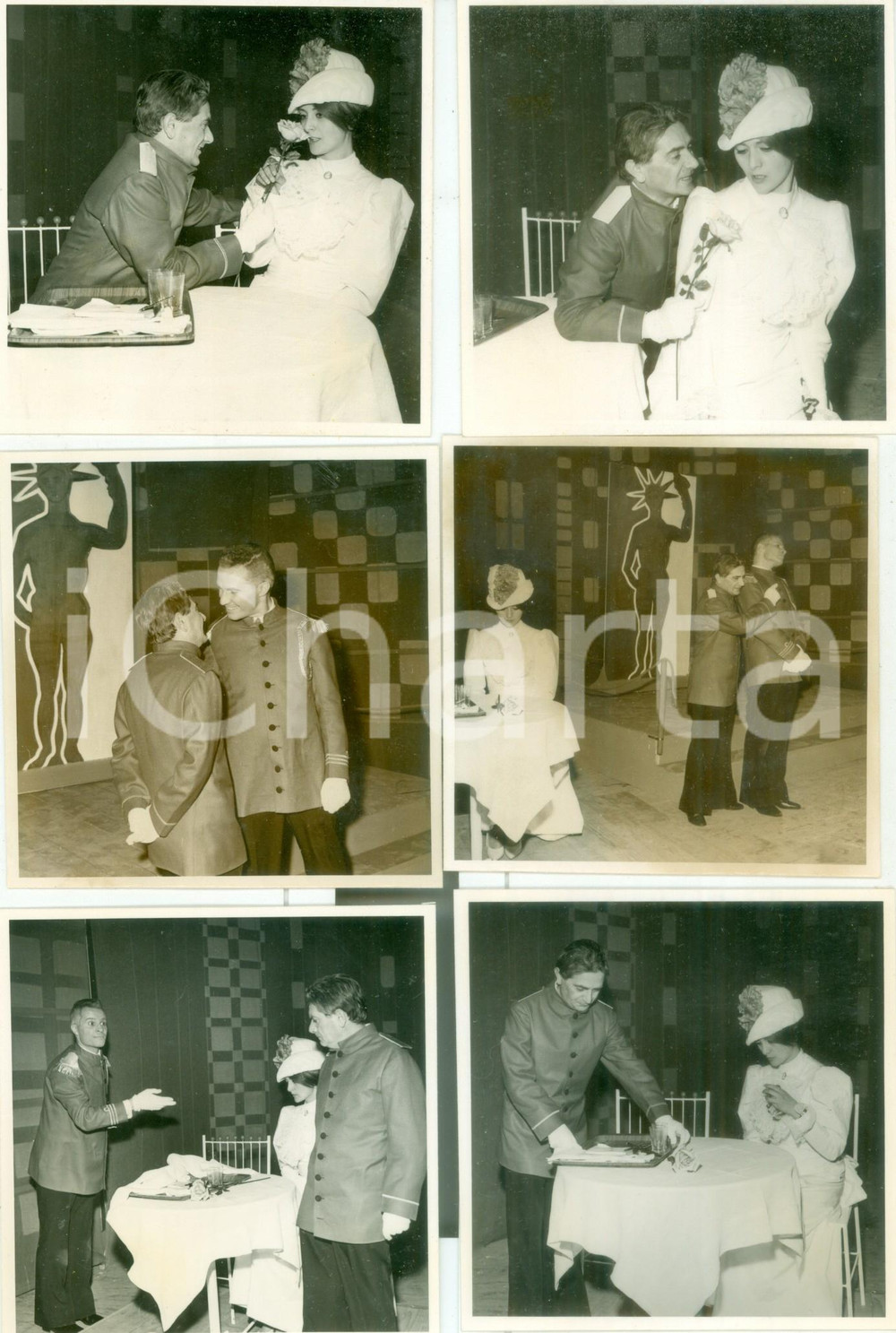 Fotografia d'epoca originale 1965 PADOVA Teatro dell'UniversitÃ  Favolette NEW YORK I camerieri *Lotto 6 foto 1