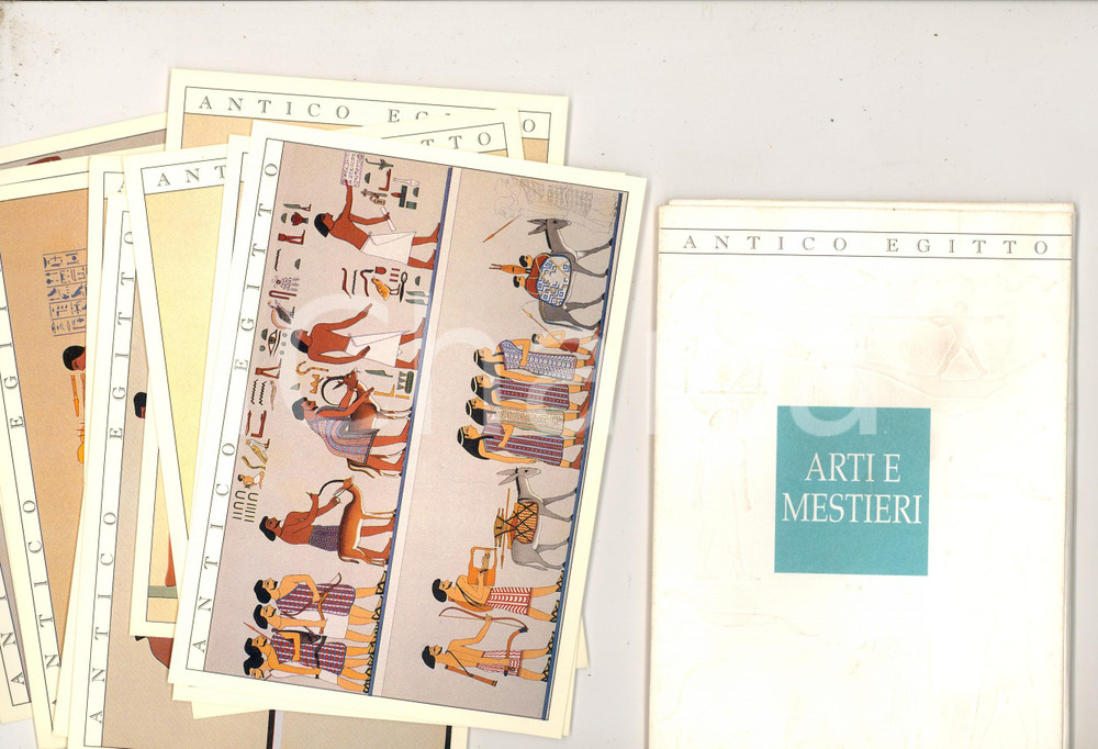 Libro, pubblicazione d epoca 1994 ANTICO EGITTO  Arti e mestieri 10 cartoline illustrate Edizioni ARTEMA 1